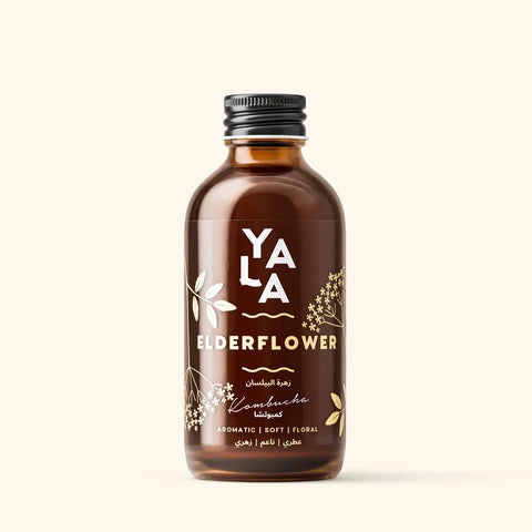 Elderflower flavor YALA KOMBUCHA 250 ML