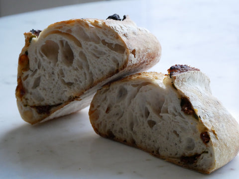 Sourdough with Sun-dry Tomato , Basil &  Jalapeño